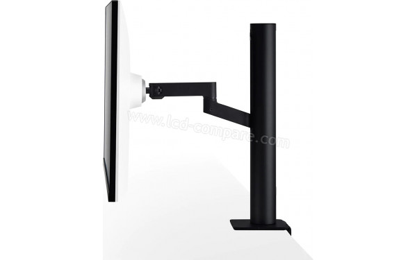 LG 32UN88A-W - Vue de profil en position basse