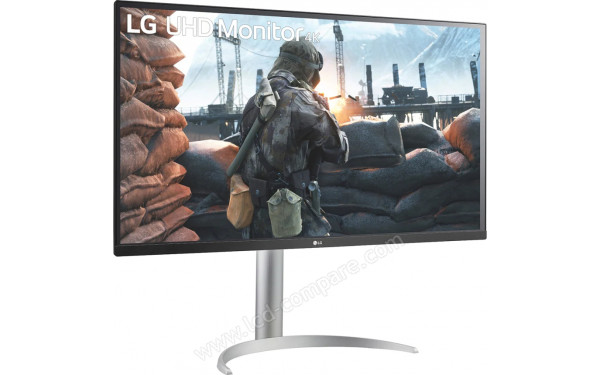 LG 32UP550-W - Vue 3/4 gauche