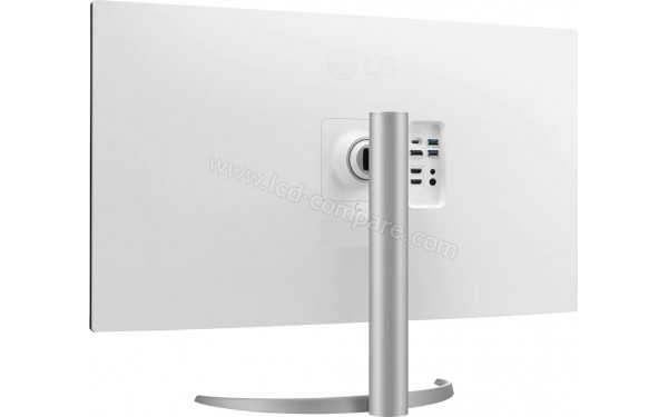 LG 32UP550-W - Vue 3/4 arri&egrave;re