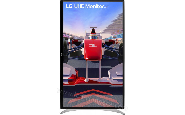 LG 32UQ750-W - Vue de face en mode portrait