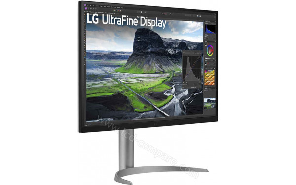 LG 32UQ850V-W - Vue 3/4 gauche