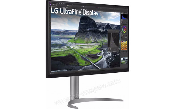LG 32UQ85R-W - Vue 3/4 gauche