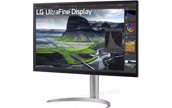 LG 32UQ85R-W - Vue 3/4 droite