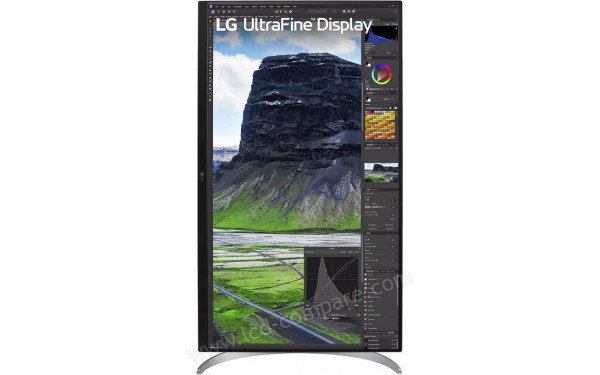 LG 32UQ85X-W - Vue de face en mode portrait