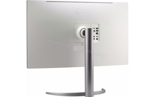 LG 32UQ85X-W - Vue 3/4 arri&egrave;re