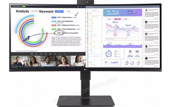 LG 34BQ77QC-B - Vue de face