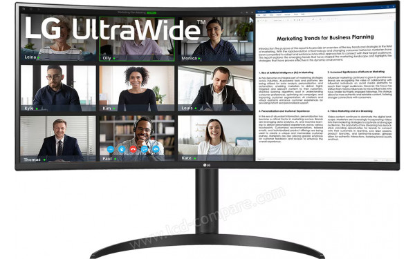 LG 34BR55QC-B - Vue de face