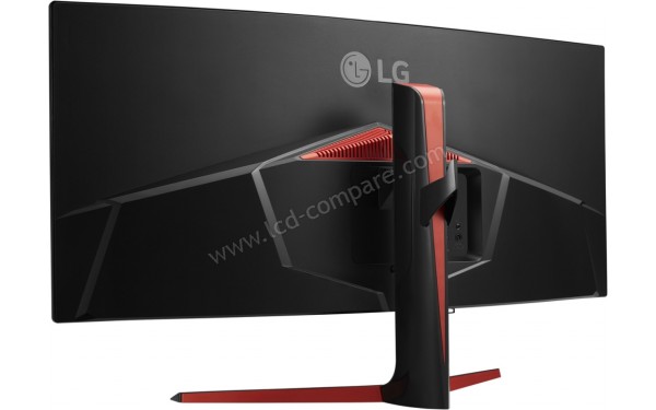LG 34GL750-B - Vue 3/4 arri&egrave;re