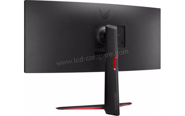 LG 34GP63AP-B - Vue 3/4 arri&egrave;re