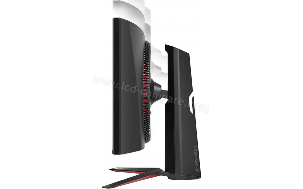 LG 34GP950G-B - Vue de profil r&eacute;glage hauteur