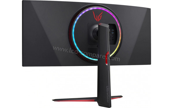 LG 34GP950G-B - Vue 3/4 arri&egrave;re