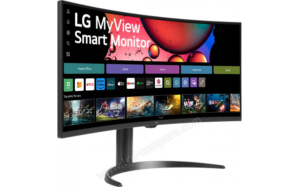 LG 34SR65QC-B - Vue 3/4 gauche