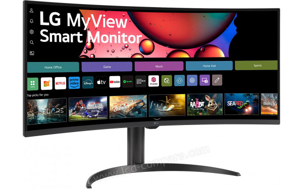 LG 34SR65QC-B - Vue 3/4 gauche