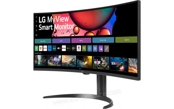 LG 34SR65QC-B - Vue 3/4 droite