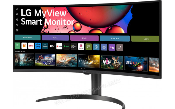 LG 34SR65QC-B - Vue 3/4 droite