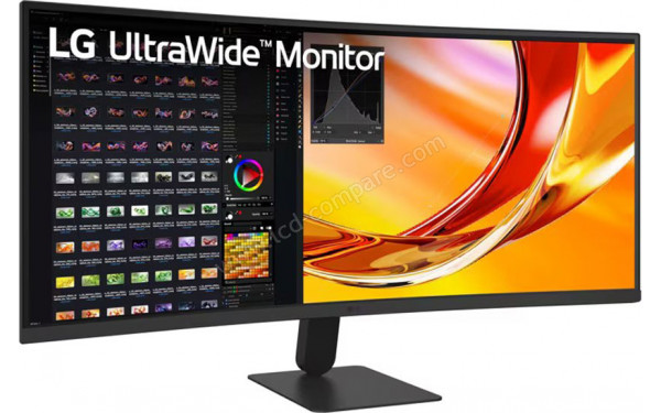 LG 34U601B-B - Vue 3/4 gauche