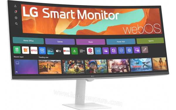 LG 34U601SA-W.AEK - Vue 3/4 gauche