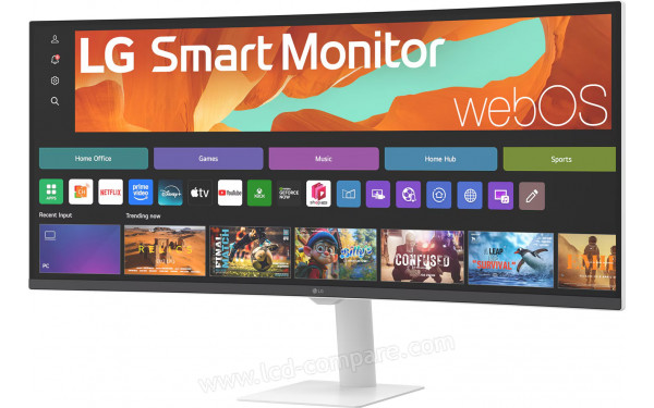 LG 34U601SA-W.AEK - Vue 3/4 droite