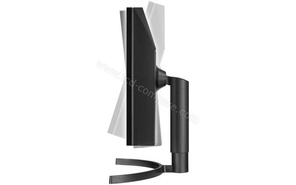 LG 34WL75C-B - Vue de profil r&eacute;glage inclinaison