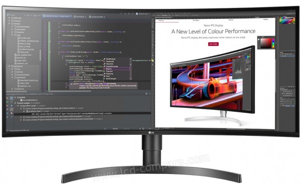 LG 34WL85C-B - Vue de face