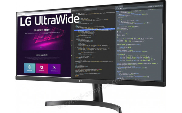 LG 34WN700-B - Vue 3/4 droite