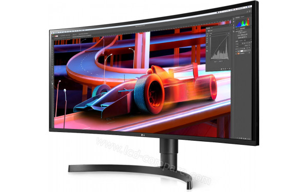 LG 34WN80C-B - Vue 3/4 droite