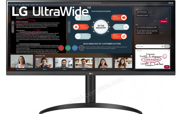 LG 34WP550-B - Vue de face