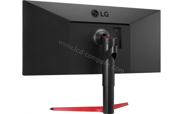 LG 34WP65G-B - Vue 3/4 arri&egrave;re