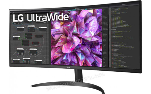 LG 34WQ60C-B - Vue 3/4 droite