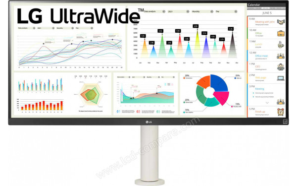 LG 34WQ68X-W - Vue de face