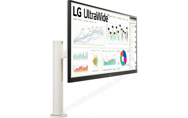 LG 34WQ68X-W - Vue 3/4 gauche