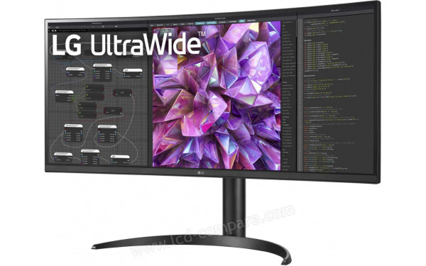 LG 34WQ75X-B - Vue 3/4 droite