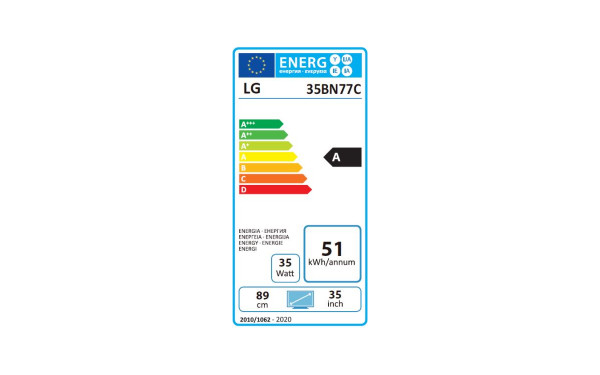 LG 35BN77C-B - &Eacute;tiquette &eacute;nergie