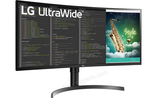 LG 35WN75CN-B - Vue 3/4 gauche