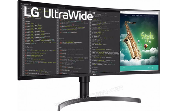 LG 35WN75CP-B - Vue 3/4 gauche