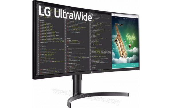 LG 35WN75CP-B - Vue 3/4 gauche