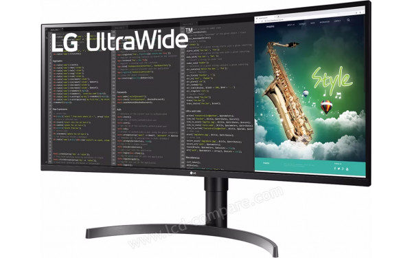 LG 35WN75CP-B - Vue 3/4 droite