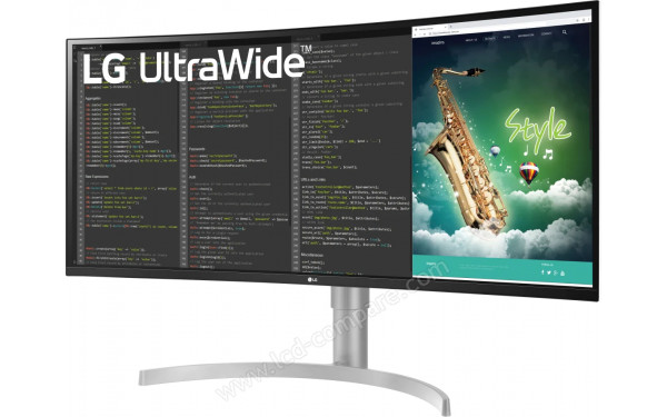 LG 35WN75CP-W - Vue 3/4 droite