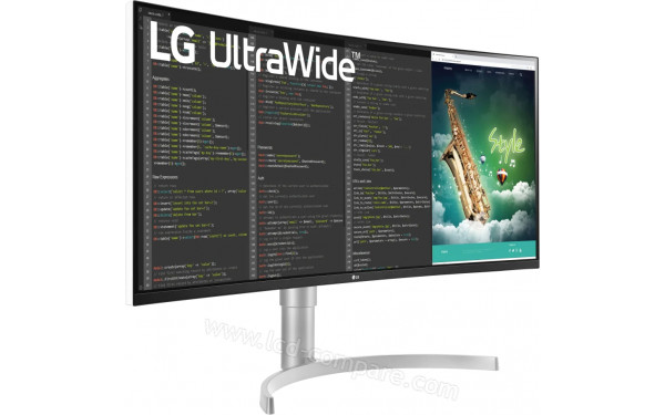 LG 35WN75C-W - Vue 3/4 gauche