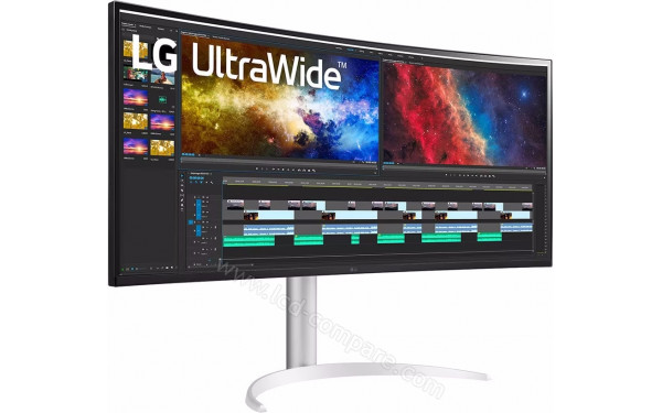 LG 38BQ85C-W - Vue 3/4 gauche