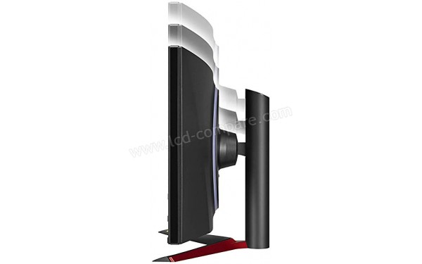 LG 38GL950G-B - Vue de profil r&eacute;glage hauteur