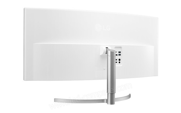 LG 38WK95C-W - Vue 3/4 arri&egrave;re