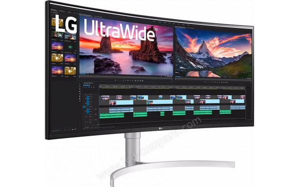 LG 38WN95CP-W - Vue 3/4 gauche