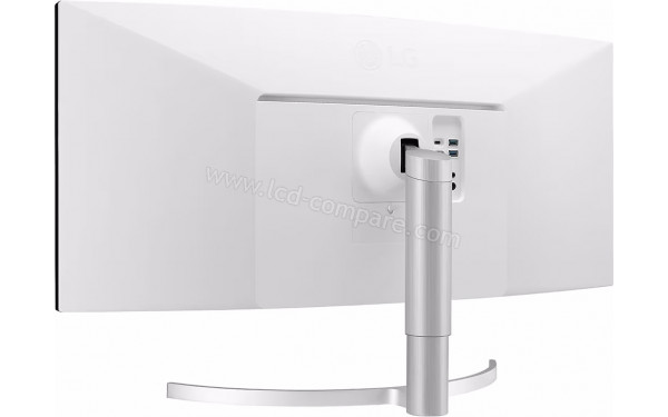 LG 38WN95CP-W - Vue 3/4 arri&egrave;re