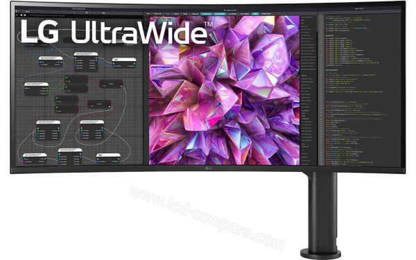 LG 38WQ88C-W - Vue 3/4 droite