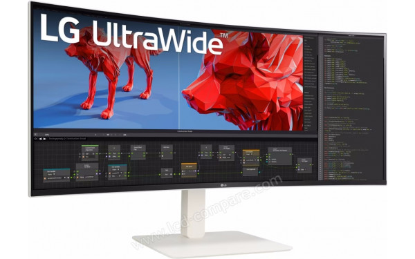 LG 38WR85QC-W - Vue 3/4 gauche