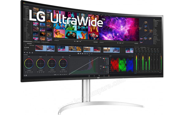LG 40WP95XP-W - Vue 3/4 gauche