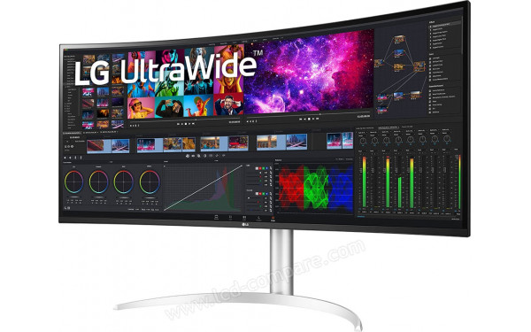 LG 40WP95XP-W - Vue 3/4 droite