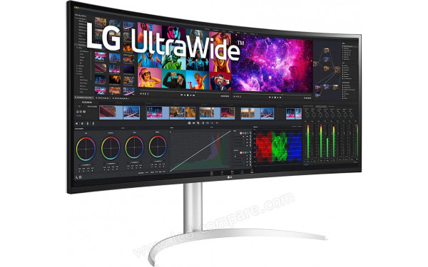 LG 40WP95X-W - Vue 3/4 gauche