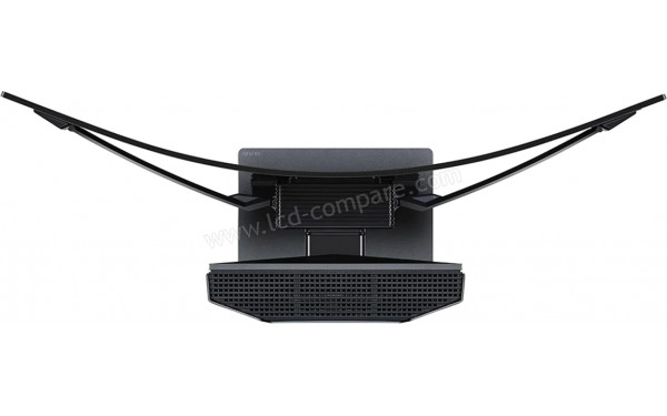 LG 42LX3 - Vue du dessus avec &eacute;cran courb&eacute;